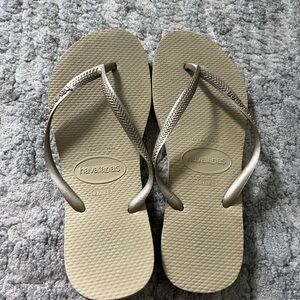 Havaianas Metallic Sand Flip Flops